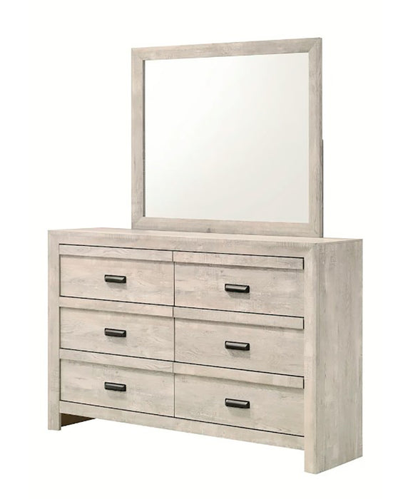 Crown Mark Furniture Valor Dresser Mirror in Gray - Olympia Furniture (Saint George, Utah)