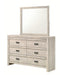 Crown Mark Furniture Valor Dresser Mirror in Gray - Olympia Furniture (Saint George, Utah)