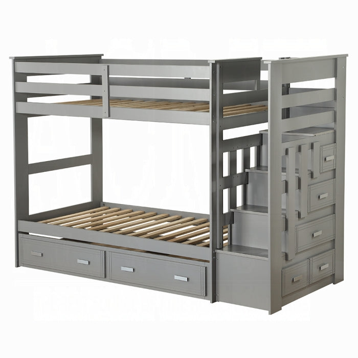 Allentown Twin-Twin Bunk Bed With Trundle and Storage - Olympia Furniture (Saint George, Utah)