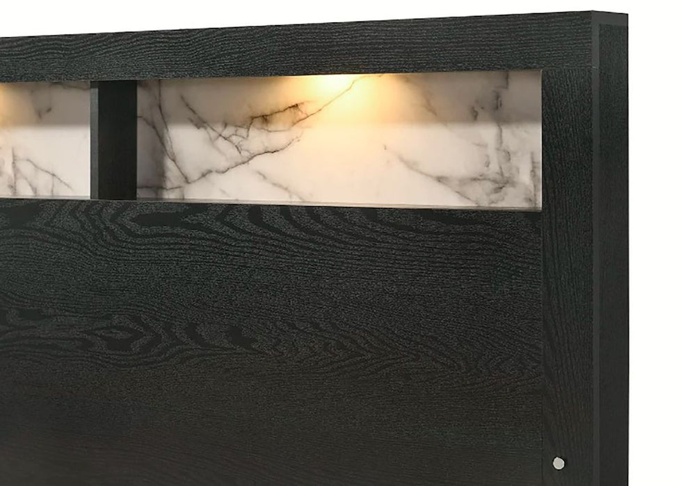 Crown Mark Furniture Cadence Queen Panel Bed in Black - Olympia Furniture (Saint George, Utah)