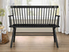 JERIMIAH SPINDLEBACK BENCH BLACK - Olympia Furniture (Saint George, Utah)