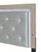 Crown Mark Furniture Jaylen King Upholstered Panel Bed in Gray - Olympia Furniture (Saint George, Utah)