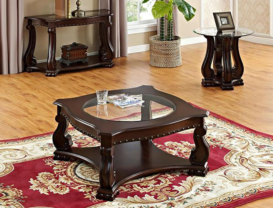 Crown Mark Furniture Madison Wood Coffee Table in Brown - Olympia Furniture (Saint George, Utah)
