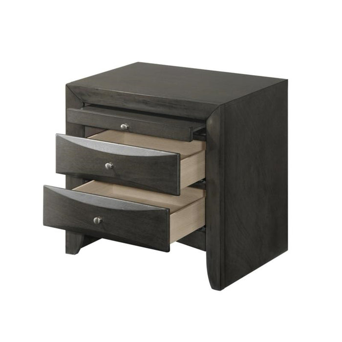 Crown Mark Emily Nightstand in Grey - Olympia Furniture (Saint George, Utah)