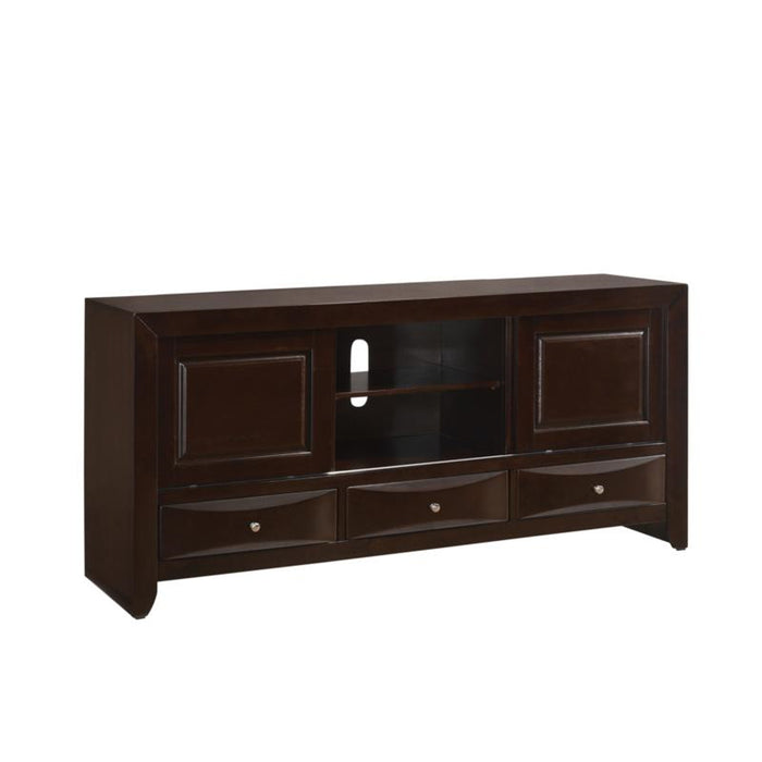 Crown Mark Emily Tv Stand in Dark Cherry - Olympia Furniture (Saint George, Utah)