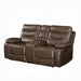 Aashi Motion Loveseat With Console - Olympia Furniture (Saint George, Utah)