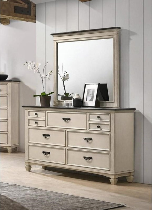 Crown Mark Sawyer Mirror in Two-Toned - Olympia Furniture (Saint George, Utah)