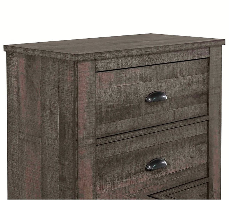 Crown Mark Furniture Coralee 5 Drawer Chest in Gray - Olympia Furniture (Saint George, Utah)