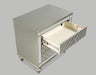 Crown Mark Furniture Cristian 2 Drawer Nightstand in Beige - Olympia Furniture (Saint George, Utah)