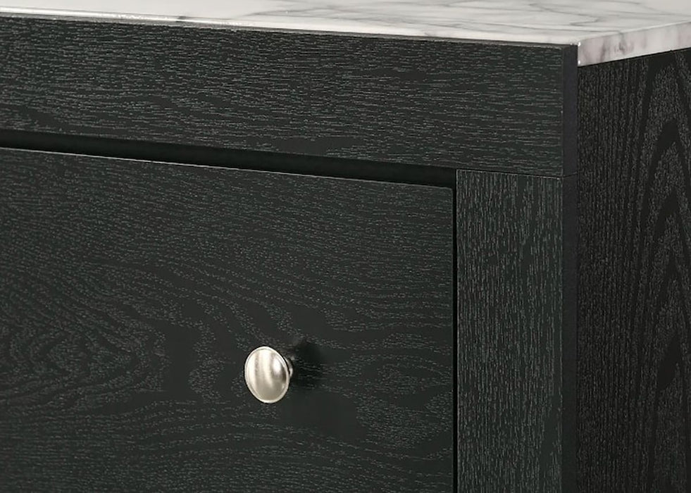 Crown Mark Furniture Cadence 6 Drawer Dresser in Black - Olympia Furniture (Saint George, Utah)