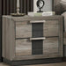 Crown Mark Furniture Rangley 2 Drawer Nightstand in Brown - Olympia Furniture (Saint George, Utah)