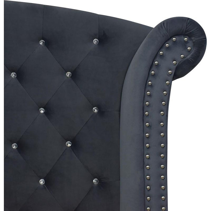 Crown Mark Furniture Lucinda Queen Upholstered Panel Bed in Gray B9260-Q - Olympia Furniture (Saint George, Utah)