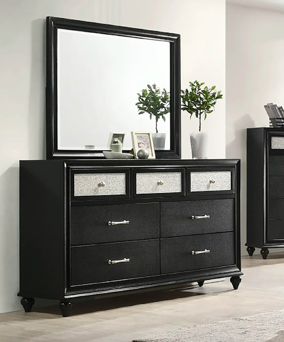 Crown Mark Furniture Lila 7 Drawer Dresser in Black - Olympia Furniture (Saint George, Utah)