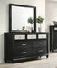 Crown Mark Furniture Lila 7 Drawer Dresser in Black - Olympia Furniture (Saint George, Utah)