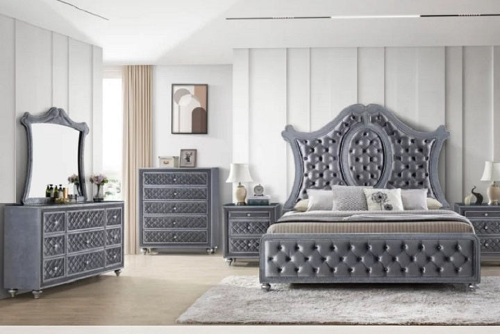Crown Mark Furniture Voltare Dresser in Dark Grey - Olympia Furniture (Saint George, Utah)