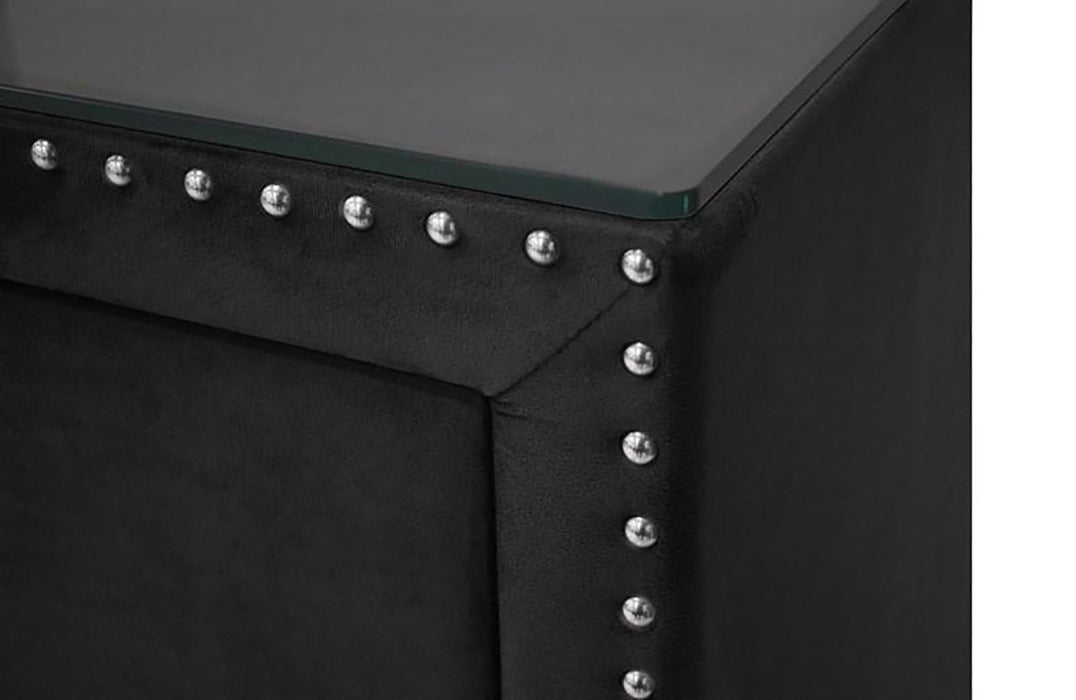 Crown Mark Furniture Lucinda 6 Drawer Dresser in Black - Olympia Furniture (Saint George, Utah)