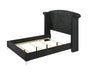 Crown Mark Furniture Lucinda Queen Upholstered Panel Bed in Black B9265-Q - Olympia Furniture (Saint George, Utah)
