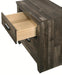 Crown Mark Furniture Carter 2 Drawer Nightstand in Brown - Olympia Furniture (Saint George, Utah)