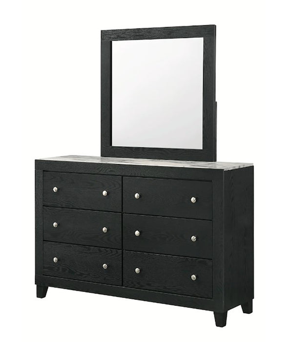 Crown Mark Furniture Cadence 6 Drawer Dresser in Black - Olympia Furniture (Saint George, Utah)