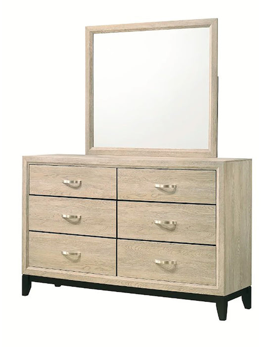 Crown Mark Furniture Akerson 6 Drawer Dresser in Beige - Olympia Furniture (Saint George, Utah)