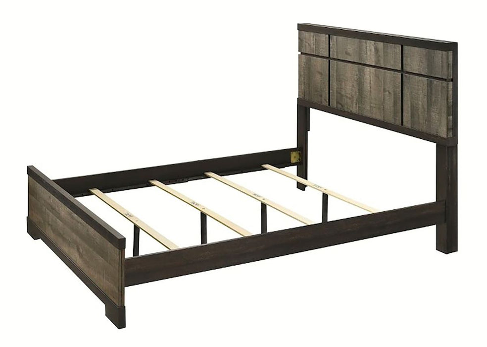 Crown Mark Furniture Remington Queen Panel Bed in Brown B8160-Q - Olympia Furniture (Saint George, Utah)