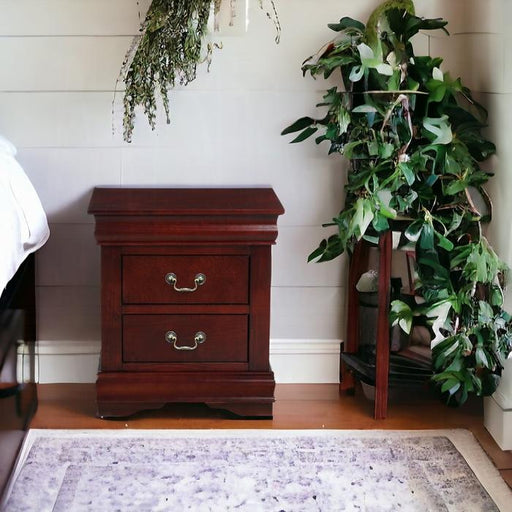 Louis Philippe Cherry Nightstand - Olympia Furniture (Saint George, Utah)