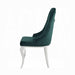 Dekel Green Fabric & Stainless Steel Side Chair - Olympia Furniture (Saint George, Utah)