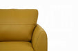 Valeria Mustard Leather Sofa - Olympia Furniture (Saint George, Utah)