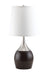 Willow Brushed Silver, Espresso Table Lamp - Olympia Furniture (Saint George, Utah)
