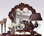 Acme Vendome Landscape Mirror with Intricate Details in Cherry 22004 - Olympia Furniture (Saint George, Utah)