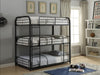 Cairo Sandy Black Bunk Bed (Triple Full) - Olympia Furniture (Saint George, Utah)