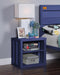 Cargo Blue Nightstand (USB) - Olympia Furniture (Saint George, Utah)