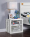 Cargo White Nightstand (USB) - Olympia Furniture (Saint George, Utah)