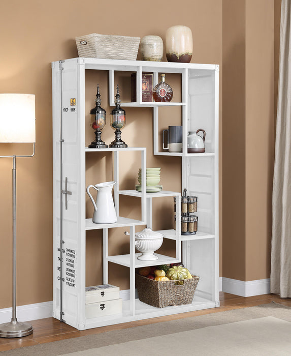 Cargo White Shelf Rack / Book Shelf - Olympia Furniture (Saint George, Utah)