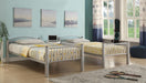 Cayelynn Silver Bunk Bed (Twin/Twin) - Olympia Furniture (Saint George, Utah)