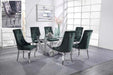 Dekel Clear Glass & Stainless Steel Dining Room Set - Olympia Furniture (Saint George, Utah)