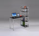 Elvis Black & Chrome Computer Desk - Olympia Furniture (Saint George, Utah)