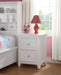 Lacey White Nightstand (2 DRAWERS) - Olympia Furniture (Saint George, Utah)