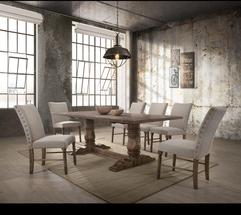 Leventis Weathered Oak Dining Table - Olympia Furniture (Saint George, Utah)