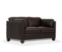 Matias Chocolate Leather Loveseat - Olympia Furniture (Saint George, Utah)