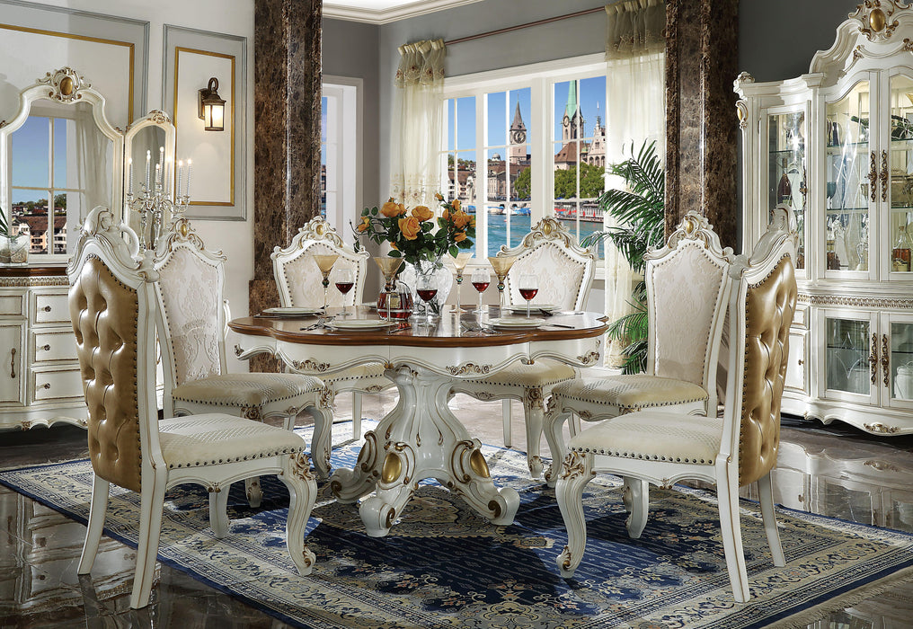 Picardy Antique Pearl & Cherry Oak Dining Table - Olympia Furniture (Saint George, Utah)