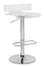 Rania Clear & Chrome Adjustable Stool (1Pc) - Olympia Furniture (Saint George, Utah)