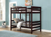 Ronnie Espresso Bunk Bed (Twin/Twin) - Olympia Furniture (Saint George, Utah)