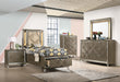 Skylar LED, PU & Dark Champagne Twin Bed (Storage & LED) - Olympia Furniture (Saint George, Utah)