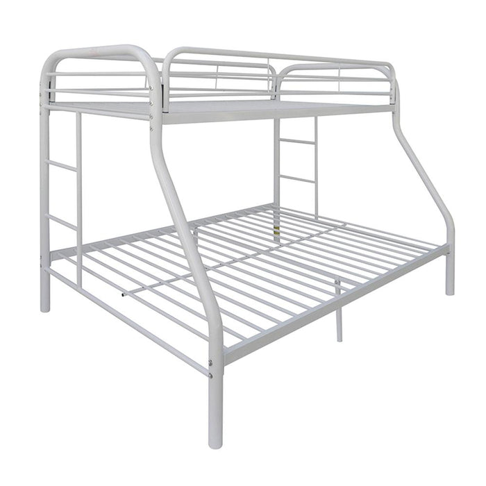 Tritan White Bunk Bed (Twin/Full) - Olympia Furniture (Saint George, Utah)