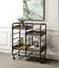 Vorrik Black & Walnut Serving Cart - Olympia Furniture (Saint George, Utah)