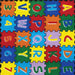 Abbey Alphabet/Multi 4' 9" X 6' 9" Area Rug - Olympia Furniture (Saint George, Utah)