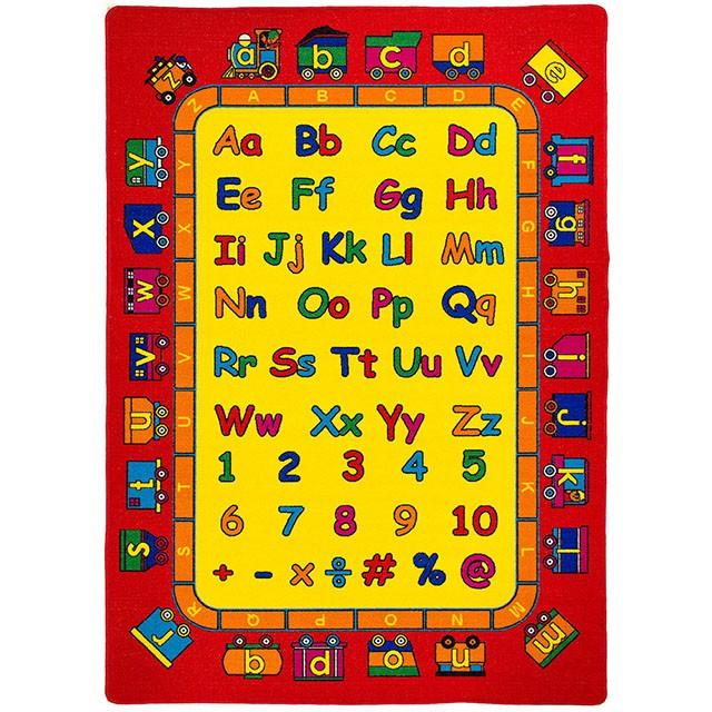 ABBEY Red & Multi 5' X 8' Area Rug - Olympia Furniture (Saint George, Utah)