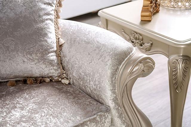 Acapulco White & Espresso Sofa - Olympia Furniture (Saint George, Utah)