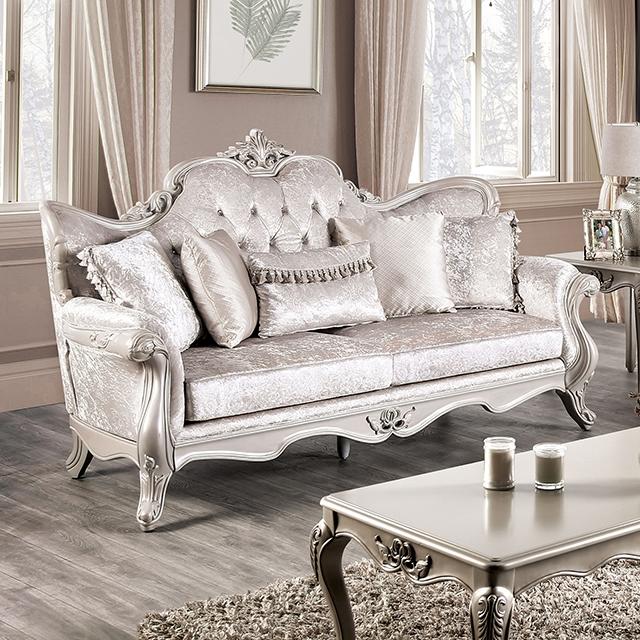 Acapulco White & Espresso Sofa - Olympia Furniture (Saint George, Utah)
